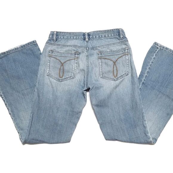 VINTAGE Calvin Klein Light Wash Bell Bottom Jeans - Picture 5 of 8